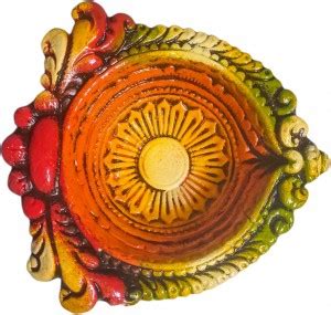 orsop Handpainted Terracotta/Earthen Clay multicolor Decorative Big ...