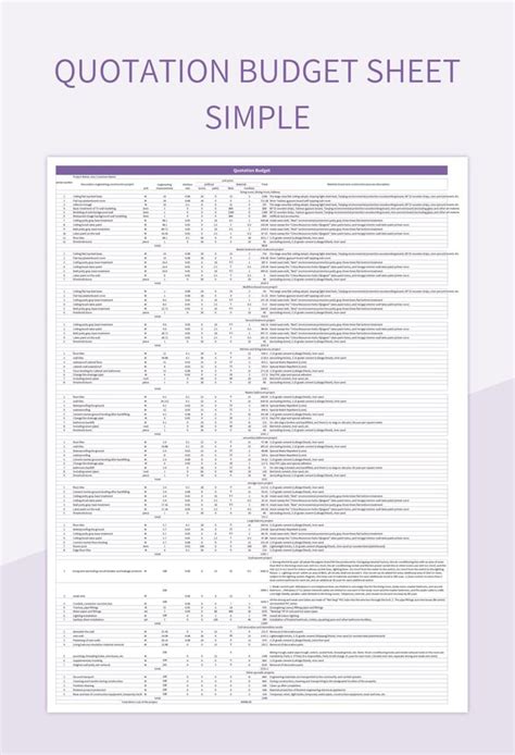 Free Quotation Sheet Templates For Google Sheets And Microsoft Excel ...