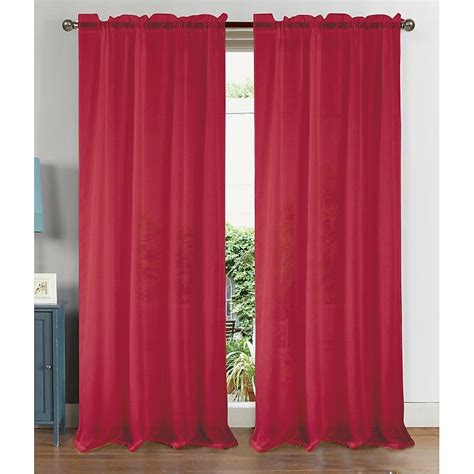 RT Designers Collection 90-in Red Light Filtering Rod Pocket Single ...