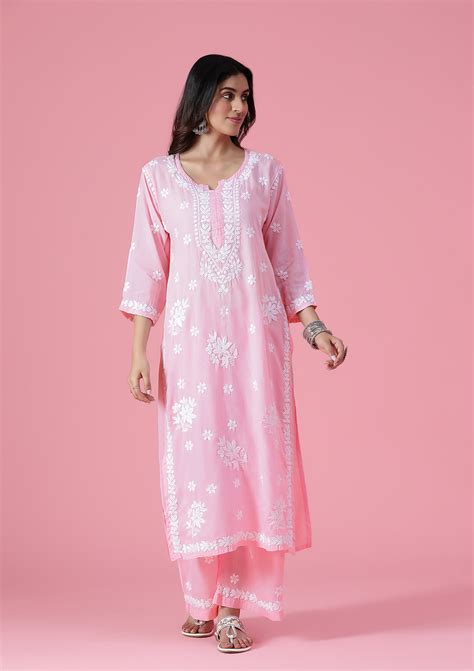 Chikankari Kurta Set For Women - Designer Kurta Sets Online – House of ...