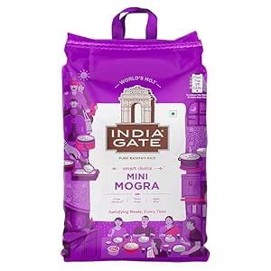 INDIA GATE Mini Mogra Aged Broken Grain Basmati Rice, 5 Kg Pack ...