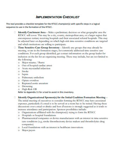 Image result for System Implementation Checklist