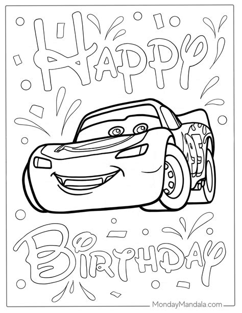 26 Lighting McQueen Coloring Pages (Free PDF Printables) | Birthday ...