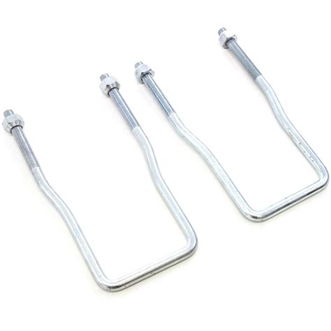 Buy Red Hound Auto 2 U-Bolt Spare Tire Carrier Holder Brackets Side ...