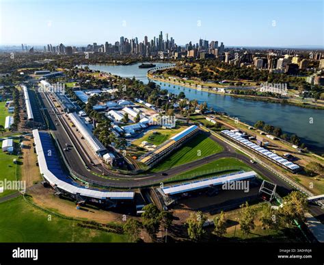 Albert Park Grand Prix street circuit track preparations ahead of the ...