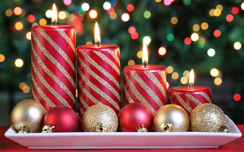 Download Merry Christmas Candles Wallpaper | Wallpapers.com