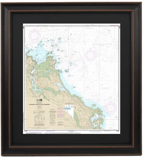 Longshore Tides Cohasset And Scituate Harbors | Nautical Chart | Framed ...