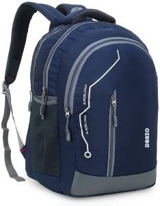 Flipkart.com | DRAZO 009 HI STORAGE SPACIOUS NAVY Waterproof School Bag ...