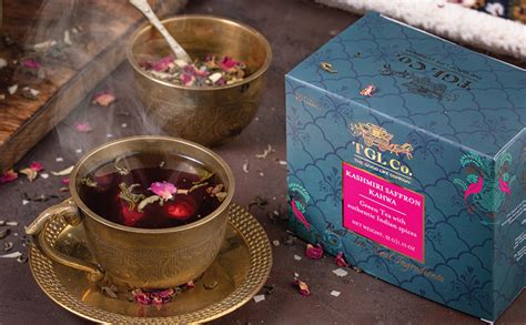 TGL Co. The Good Life Company Kashmiri Kahwa Green Tea, 16 Tea Bags (15 ...