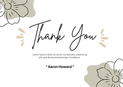 Thank You Note Cards Template