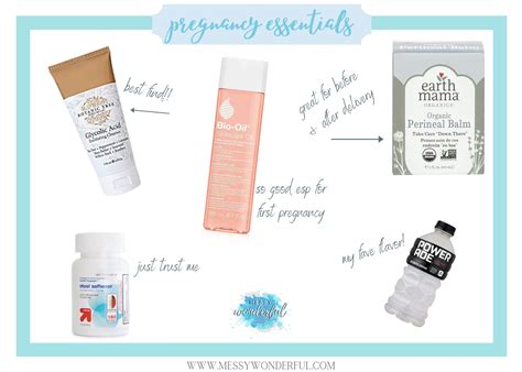 Pregnancy Essentials | Messy Wonderful