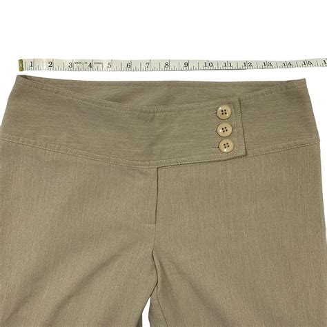 Y2k Star City tan business woman pants -size... - Depop