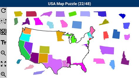 Printable US Map Puzzle 的图像结果