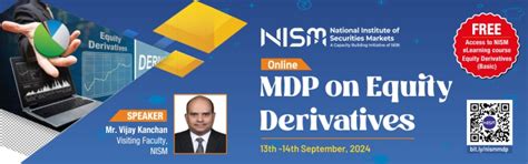 MDP on Equity Derivatives - National Institute of Securities Markets ...