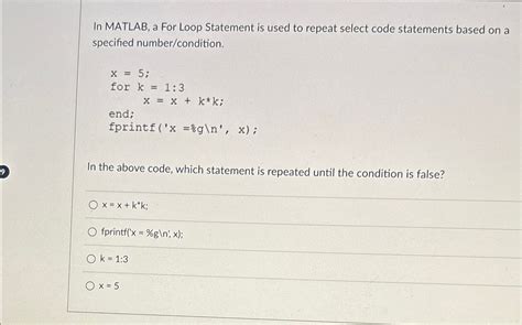 Image result for Why Won't My While Loop Repeat MATLAB