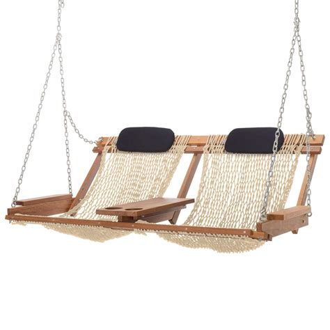 Nags Head Hammocks Cumaru Deluxe Double Porch Swing With Free ...
