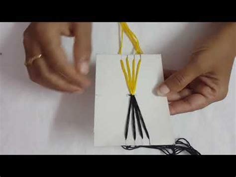 How to Make thread bracelets at home// DIY friendship bracelets making ...