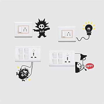 Buy StickersYard Funny Design Wall Decal Switchboard Sticker(Color ...