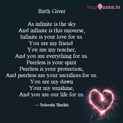 Birth Giver As infinite ... | Quotes & Writings by suboohi sheikh ...
