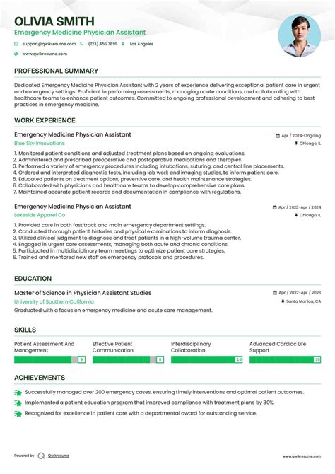 10+ Emergency Physician Resume Samples & Templates for 2025