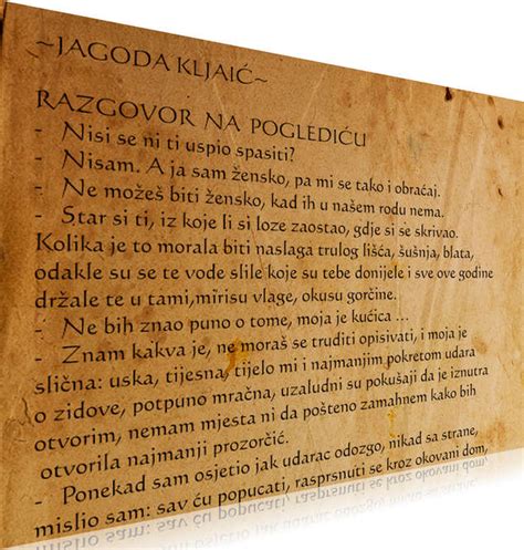 Jagoda Kljaić: Razgovor na Poglediću