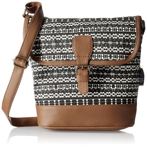kanvas katha Women's Sling Bag (Black) (KKRAZ003) : Amazon.in: Fashion