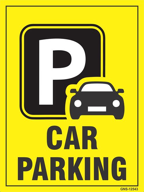 Aditya Sign® car parking Sign Board for Office, House, Industry, Public ...