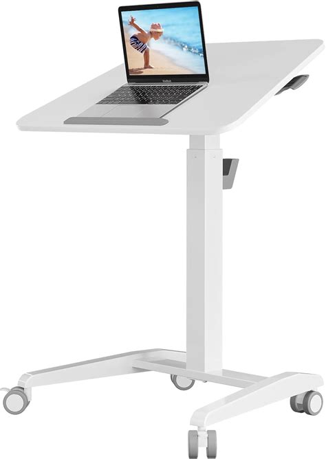 Buy Joy Seeker Mobile Standing Desk, Pneumatic Height Adjustable and ...