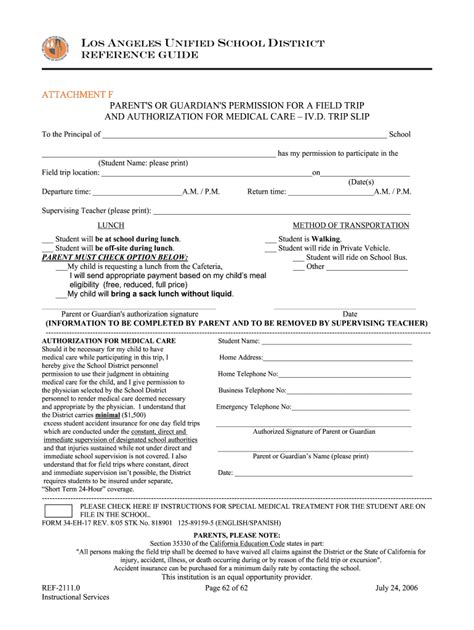 LAUSD REF-21110 Form - Fill Online, Printable, Fillable, Blank - pdfFiller