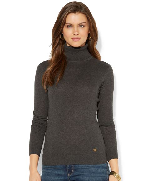 Womens Grey Sheer Turtleneck at Lois Wing blog