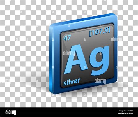 Silver Atomic Number 60 Atomic Number Silver Stock Photos, High Res