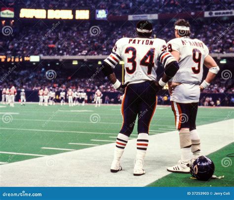 Walter Payton, Jim McMahon Superbowl XX Editorial Stock Photo - Image of sidelines, national ...