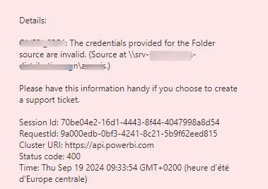 When Datasource is a shared file, authentication d... - Microsoft ...