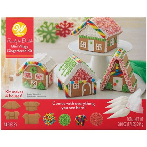 13-Piece Winter Decorative House Accessories: Mini Village Christmas ...