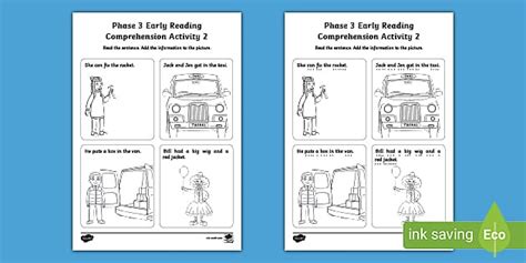 Phase 3 EYFS Reading Comprehension Activity 2