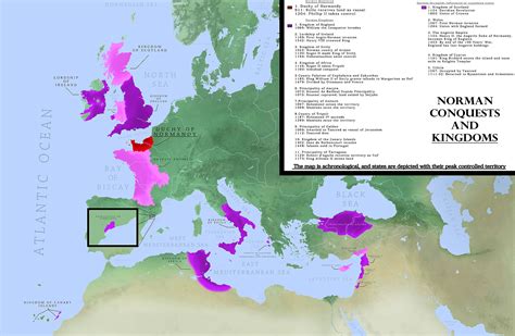 map of the Norman Conquests : r/MapPorn