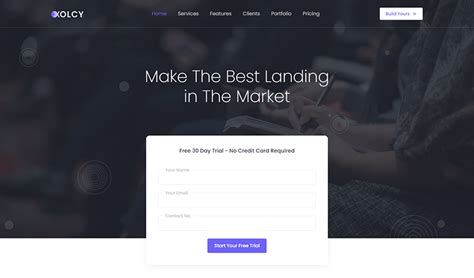 Xolcy - Angular Responsive Landing Page