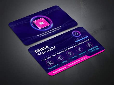 Business Card with QR Code Design 的图像结果