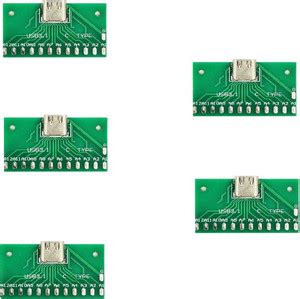 SunRobotics TYPE-C female test board with wiring solder joints 5 pcs ...