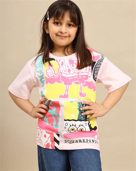 SpongeBob Squarepants Regular Fit Tshirt Girls – Kidsville
