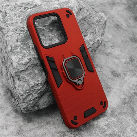 Futrola Square ring za Honor X8c crvena - Mob-Shop
