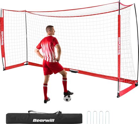 Soccer Goal, 12X6FT Easy Setup Soccer Net, Portable Soccer Goals for ...