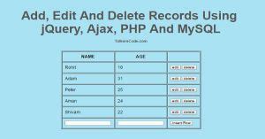 Image result for Add/Edit Delete in Form Using JavaScript