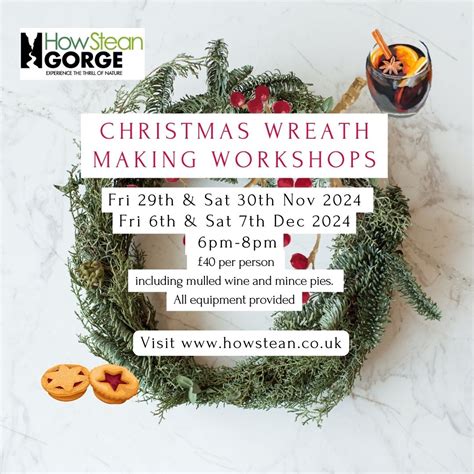 Christmas Wreath Making Workshop at How Stean Gorge - Yorkshire Dales ...