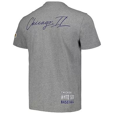 Men's Mitchell & Ness Heather Gray Chicago White Sox Cooperstown ...