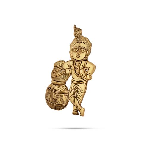 Giri - Wall Hanging Pot Krishna | Brass Wall Hanging