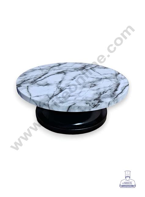 CAKE DECOR™ Printed 360 Degree Rotating Cake Stand Cake Decorating Tur ...