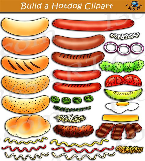 Build A Salad Clipart Graphics Commercial Download