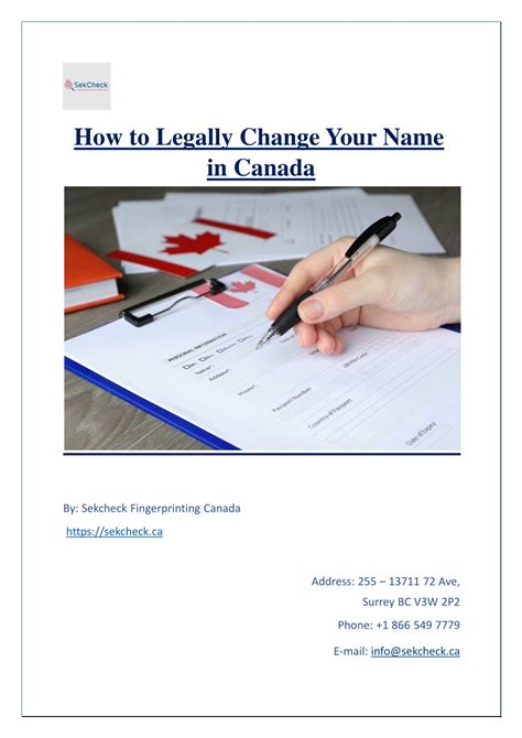 Steps To Legally Change Your Name
