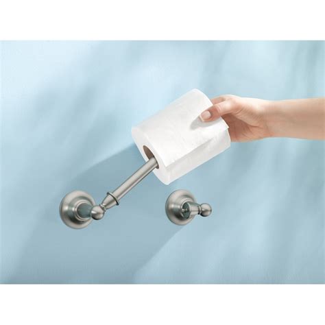 Moen Sage Brushed Nickel Wall Mount Pivot Toilet Paper Holder DN6899BN ...